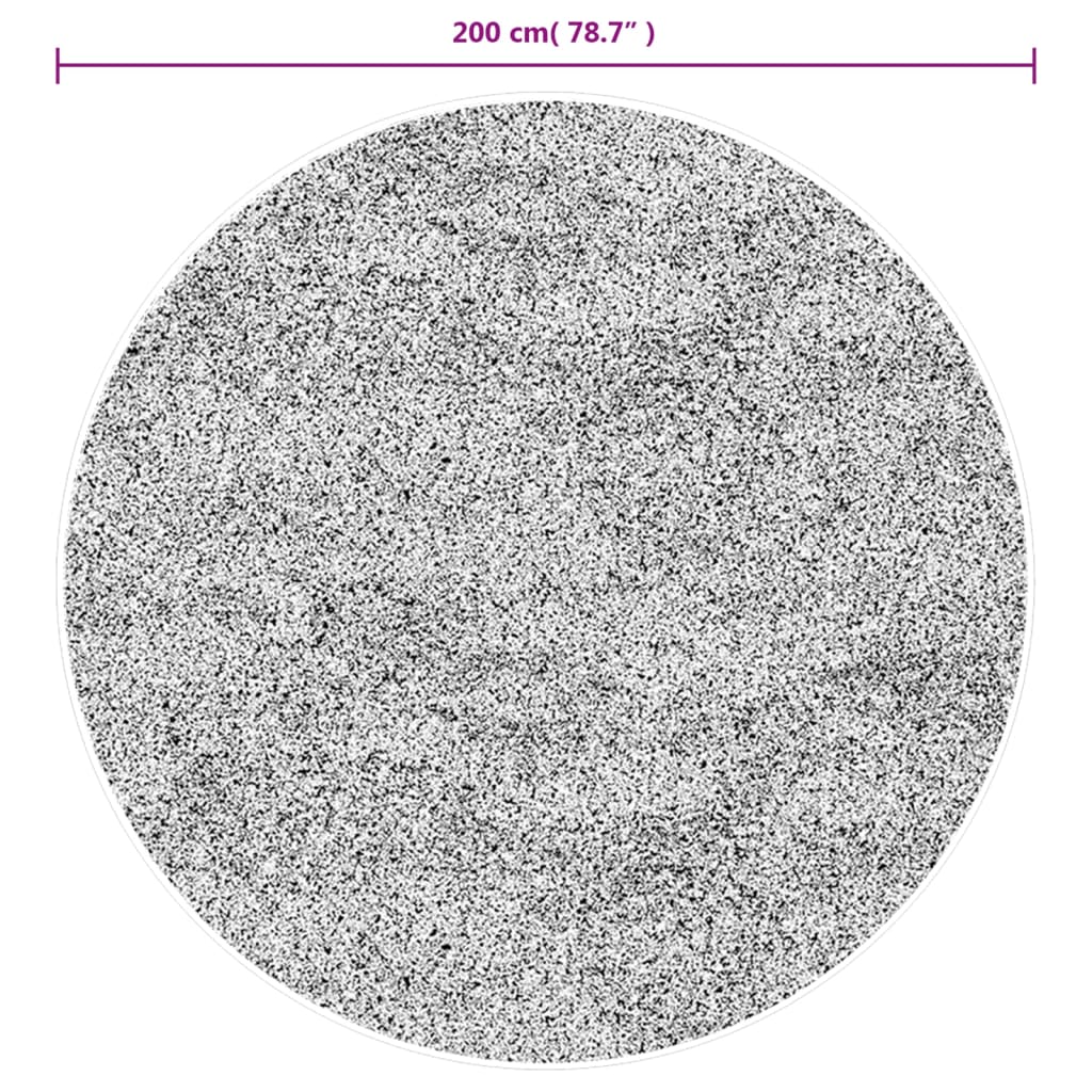 Vloerkleed IZA laagpolig Scandinavisch Ø 200 cm crèmekleurig is nu te koop bij PeponiXL, paradijselijk wonen!