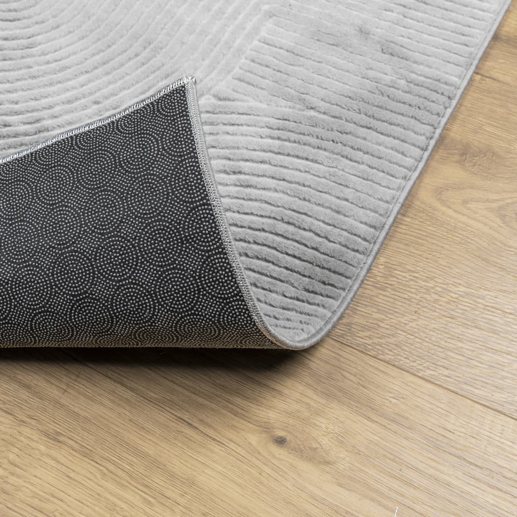 Vloerkleed IZA laagpolig Scandinavisch 80x150 cm grijs is nu te koop bij PeponiXL, paradijselijk wonen!