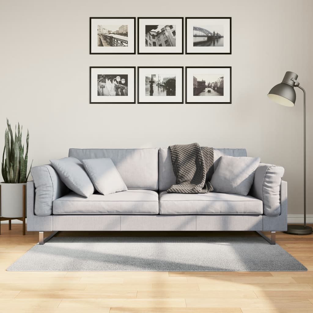 Vloerkleed IZA laagpolig Scandinavisch 80x150 cm grijs is nu te koop bij PeponiXL, paradijselijk wonen!