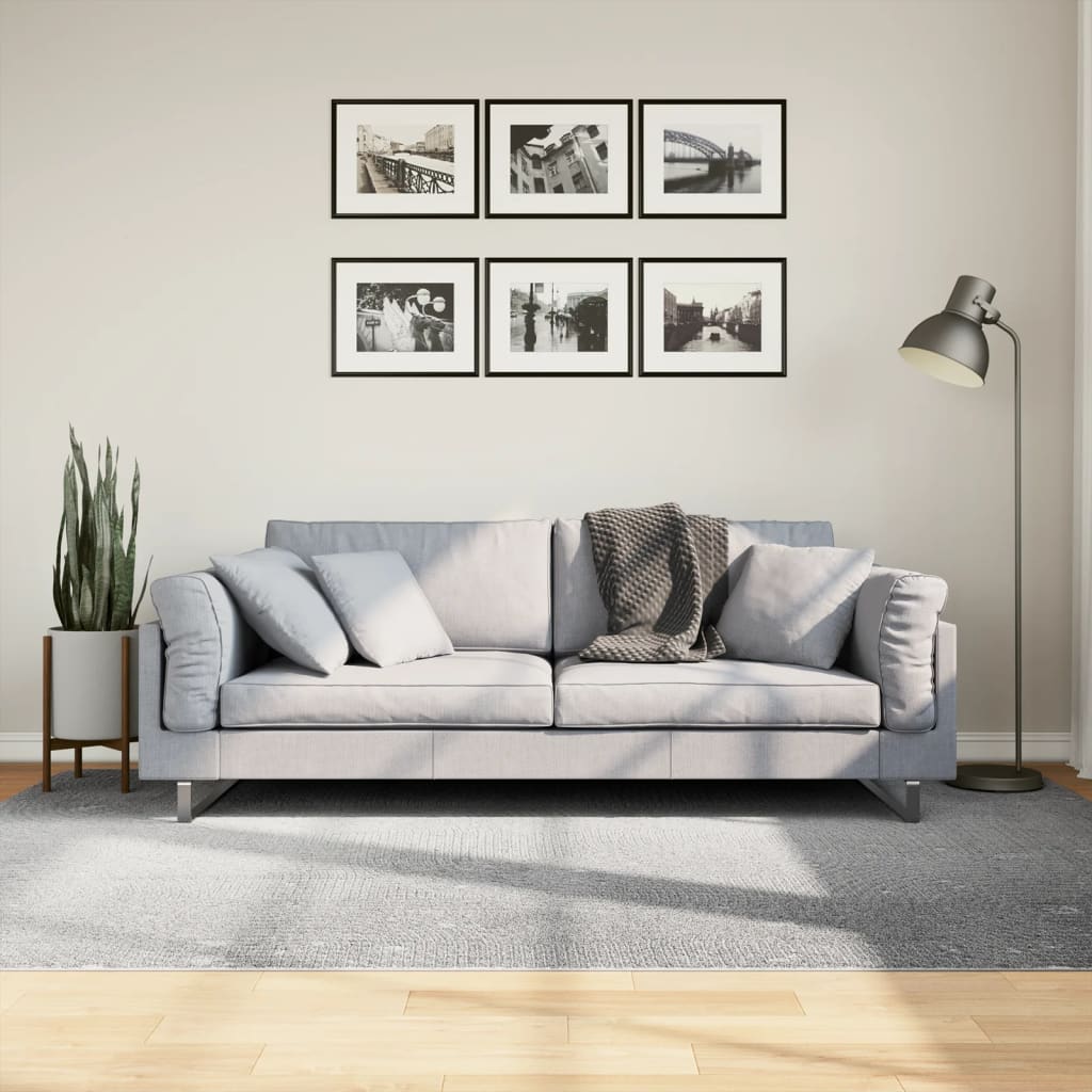 Vloerkleed IZA laagpolig Scandinavisch 160x230 cm grijs is nu te koop bij PeponiXL, paradijselijk wonen!