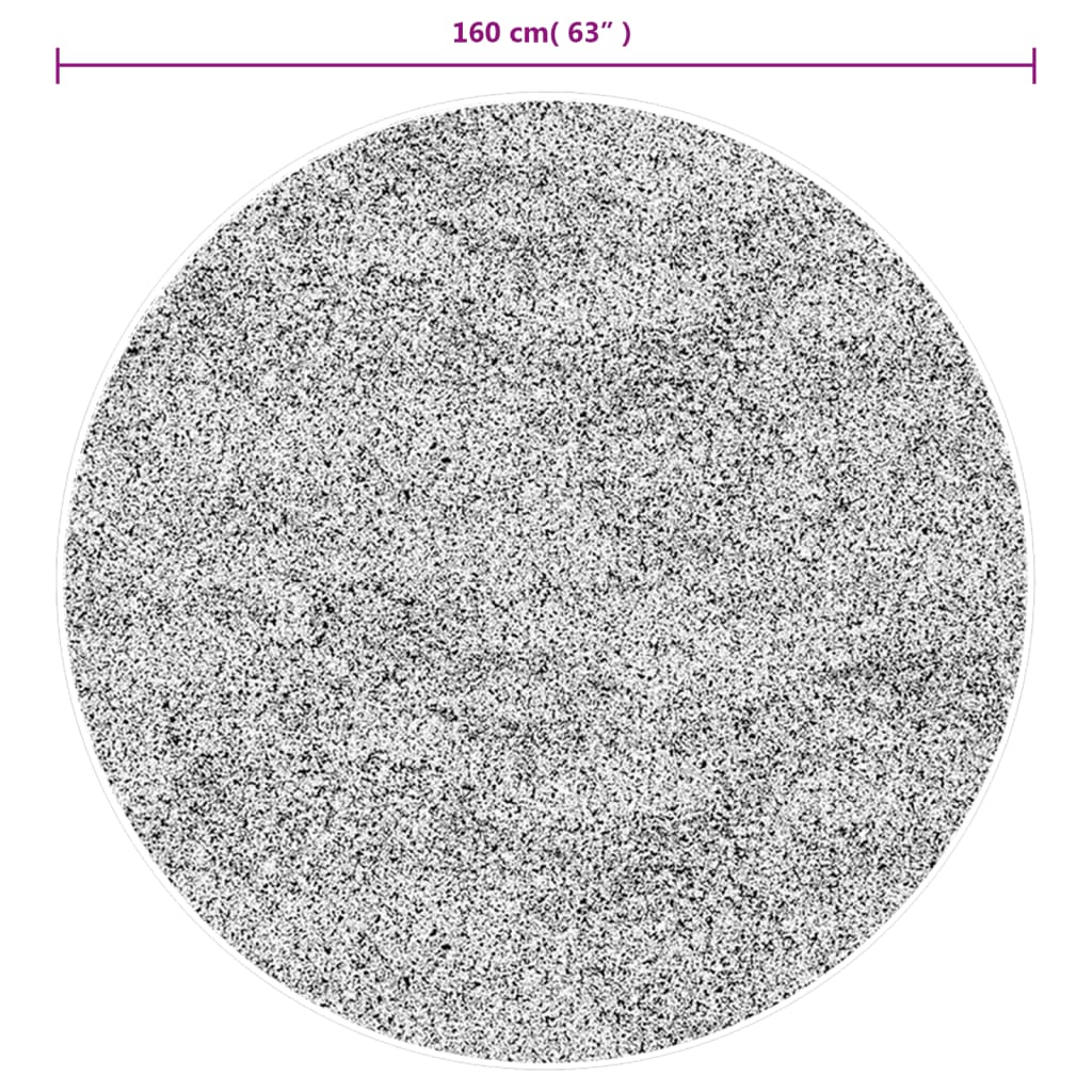 Vloerkleed IZA laagpolig Scandinavisch Ø 160 cm grijs is nu te koop bij PeponiXL, paradijselijk wonen!