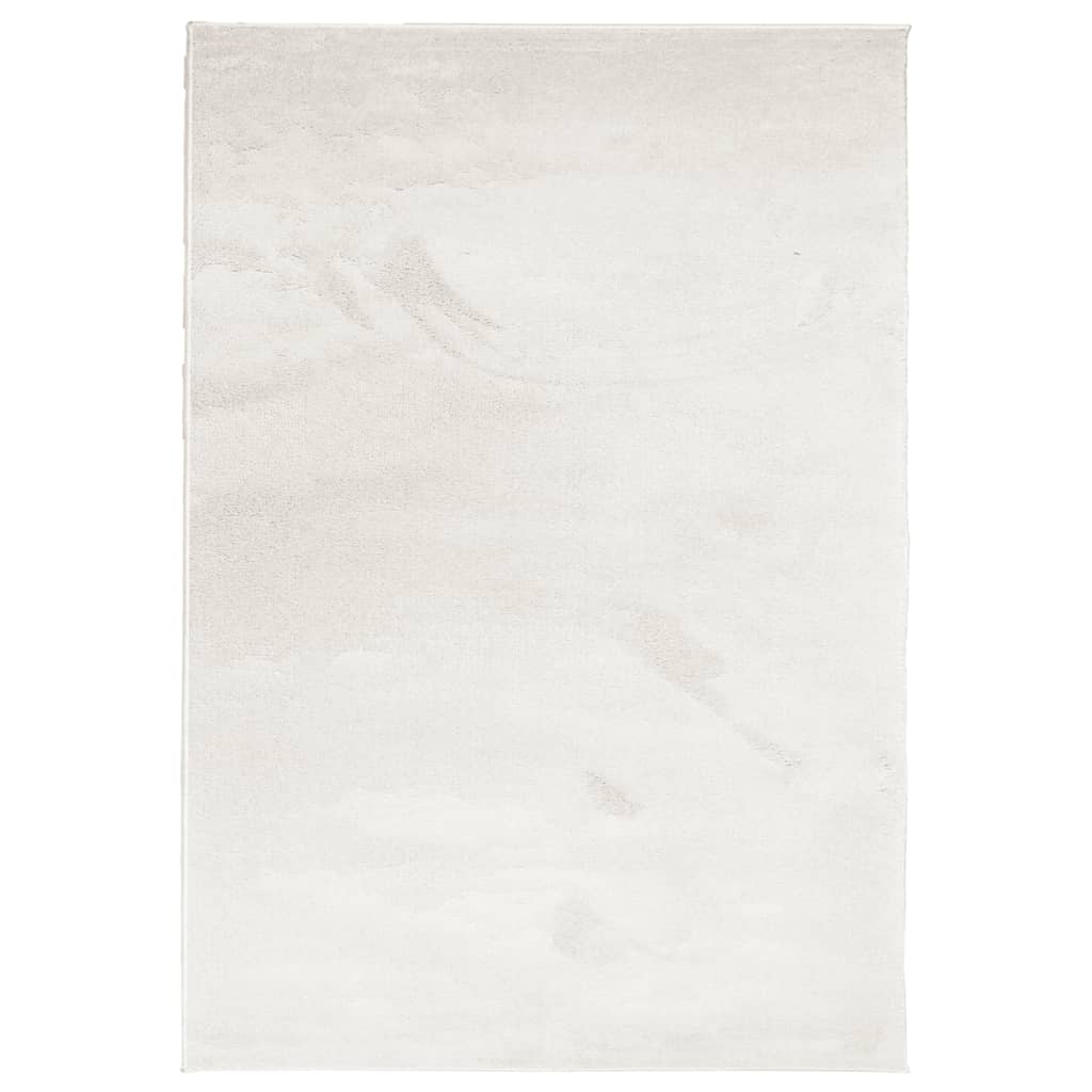 Vloerkleed OVIEDO laagpolig 140x200 cm beige is nu te koop bij PeponiXL, paradijselijk wonen!