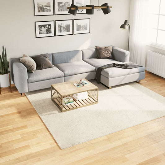 Vloerkleed OVIEDO laagpolig 240x240 cm beige is nu te koop bij PeponiXL, paradijselijk wonen!