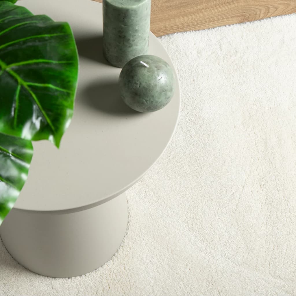 Vloerkleed OVIEDO laagpolig 60x110 cm crèmekleurig is nu te koop bij PeponiXL, paradijselijk wonen!