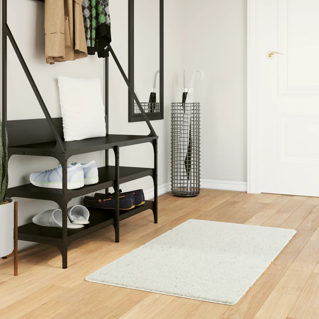 Vloerkleed OVIEDO laagpolig 60x110 cm crèmekleurig is nu te koop bij PeponiXL, paradijselijk wonen!