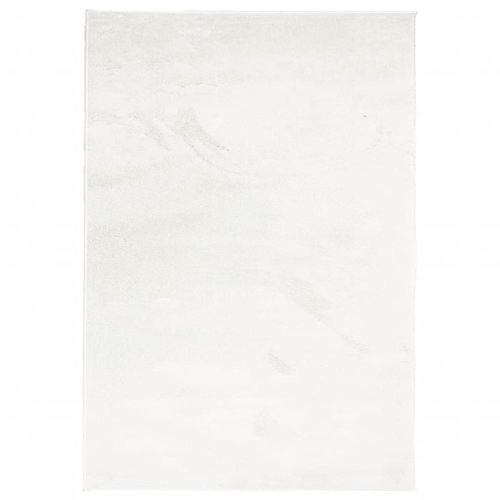 Vloerkleed OVIEDO laagpolig 160x230 cm crèmekleurig is nu te koop bij PeponiXL, paradijselijk wonen!