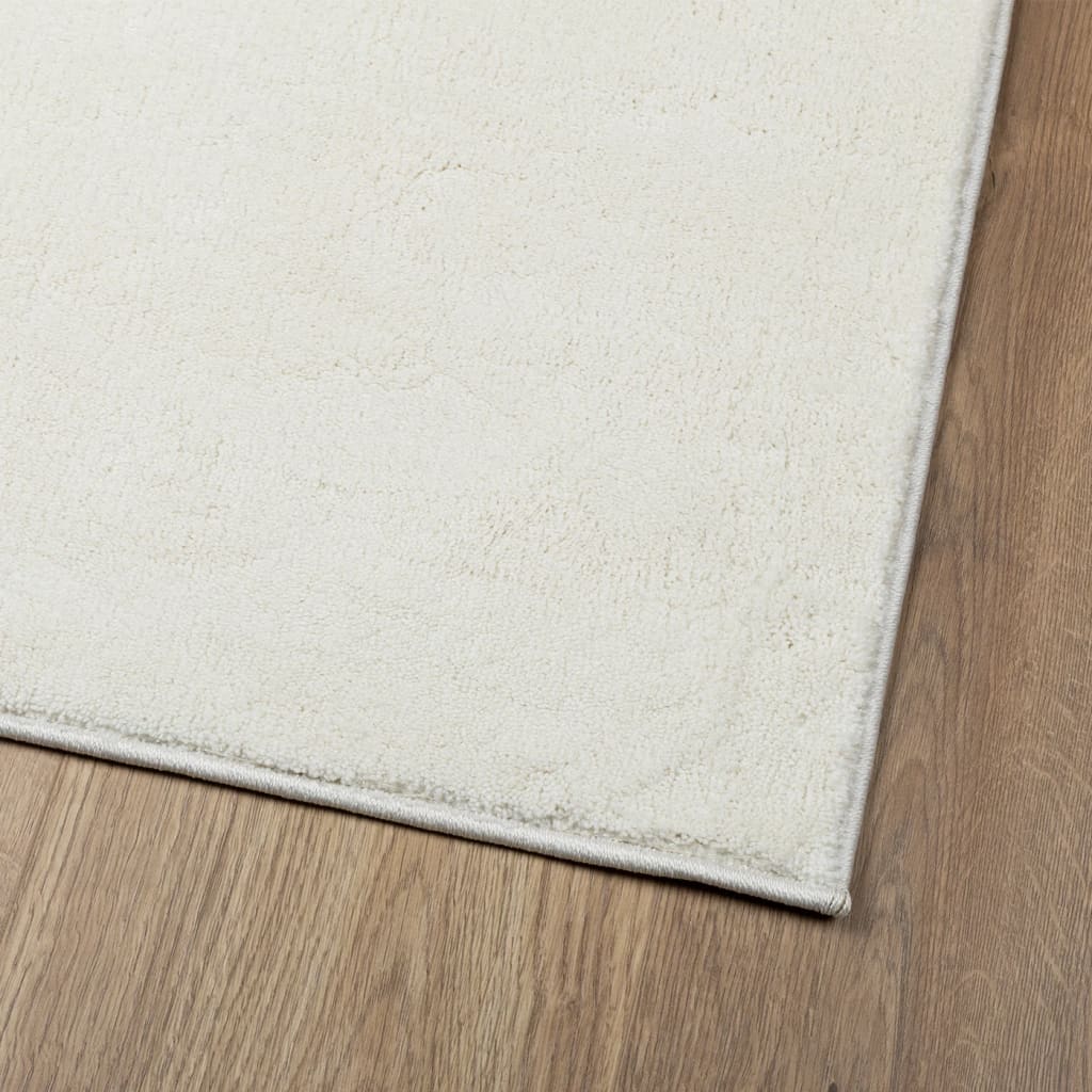 Vloerkleed OVIEDO laagpolig 200x280 cm crèmekleurig is nu te koop bij PeponiXL, paradijselijk wonen!