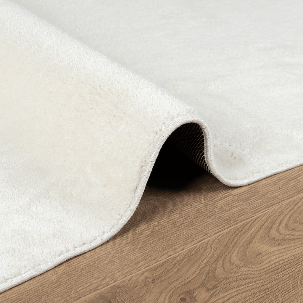 Vloerkleed OVIEDO laagpolig 200x280 cm crèmekleurig is nu te koop bij PeponiXL, paradijselijk wonen!