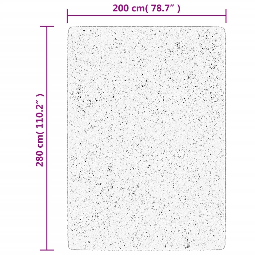 Vloerkleed OVIEDO laagpolig 200x280 cm crèmekleurig is nu te koop bij PeponiXL, paradijselijk wonen!