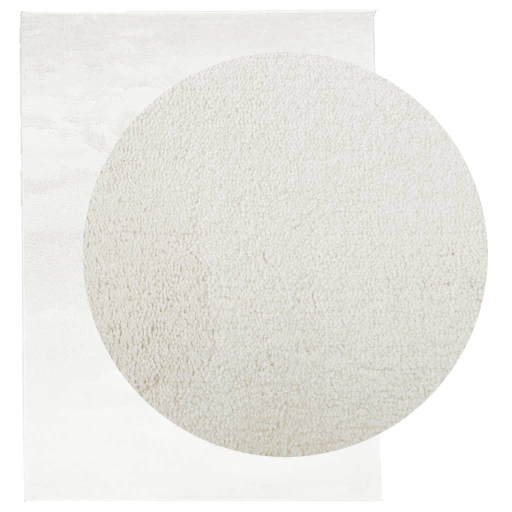 Vloerkleed OVIEDO laagpolig 240x340 cm crèmekleurig is nu te koop bij PeponiXL, paradijselijk wonen!