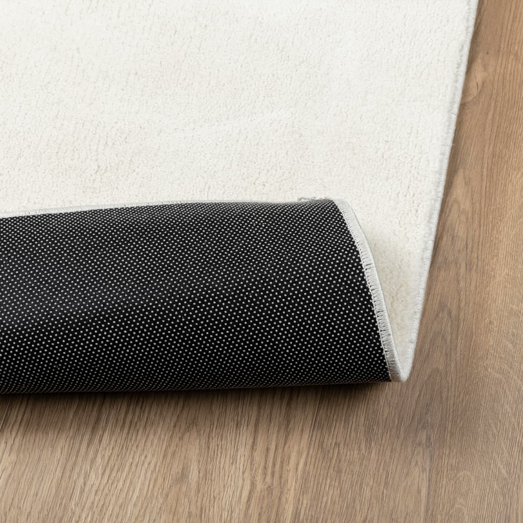 Vloerkleed OVIEDO laagpolig 240x340 cm crèmekleurig is nu te koop bij PeponiXL, paradijselijk wonen!