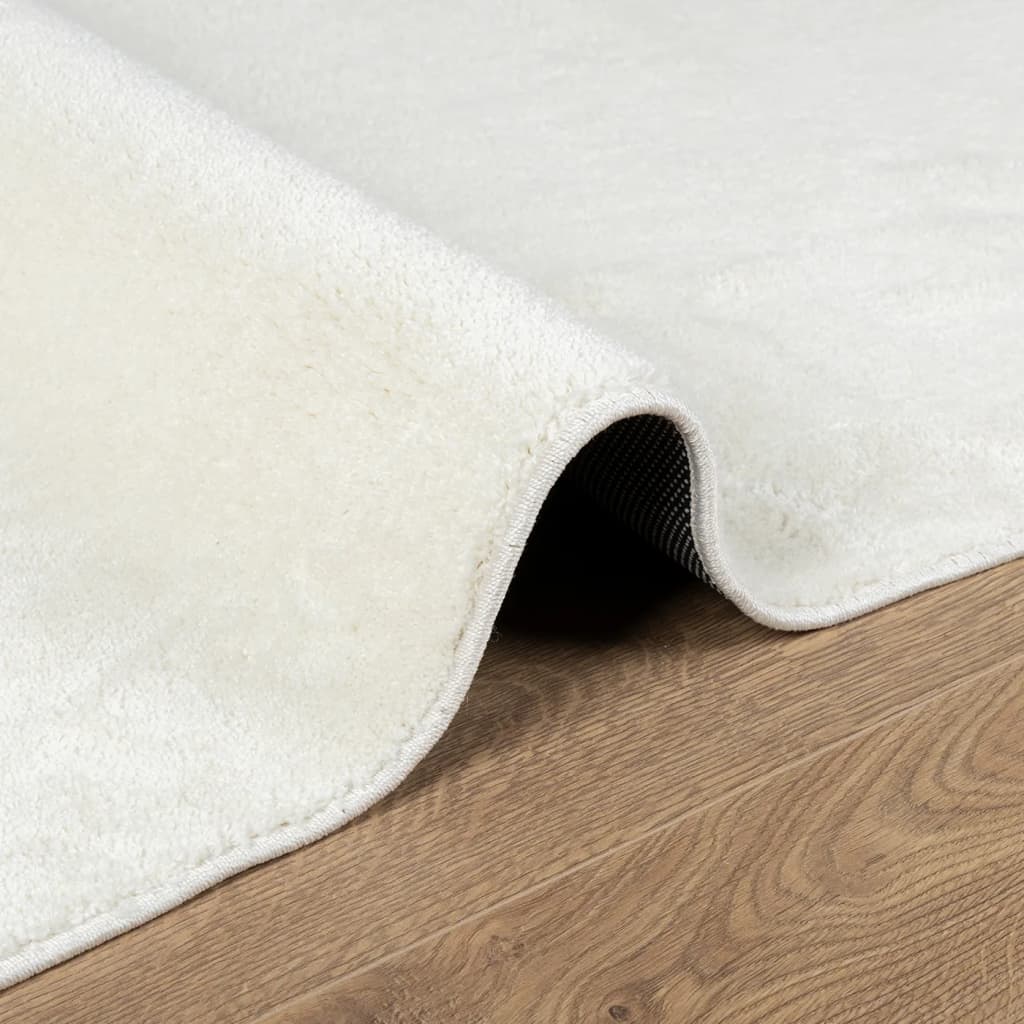 Vloerkleed OVIEDO laagpolig 240x340 cm crèmekleurig is nu te koop bij PeponiXL, paradijselijk wonen!