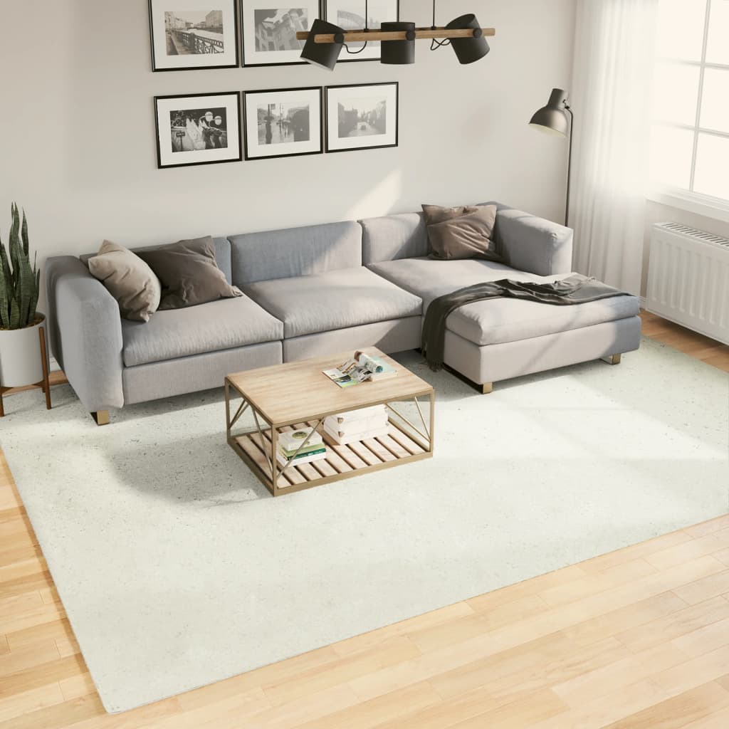 Vloerkleed OVIEDO laagpolig 240x340 cm crèmekleurig is nu te koop bij PeponiXL, paradijselijk wonen!