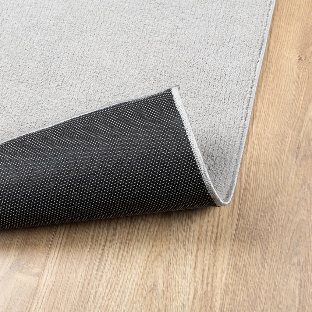 Vloerkleed OVIEDO laagpolig 60x110 cm grijs is nu te koop bij PeponiXL, paradijselijk wonen!