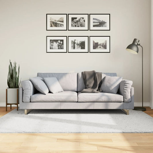 Vloerkleed OVIEDO laagpolig 140x200 cm grijs is nu te koop bij PeponiXL, paradijselijk wonen!