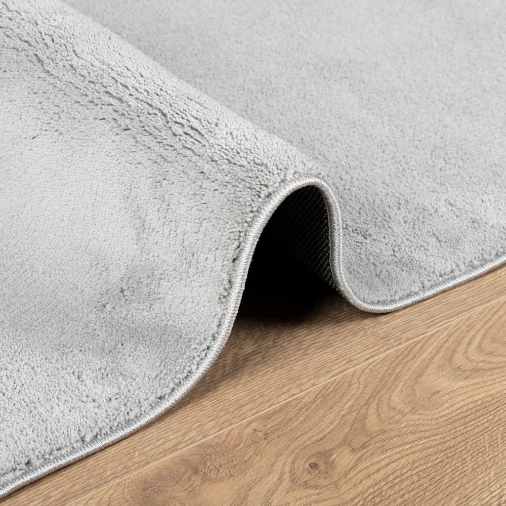 Vloerkleed OVIEDO laagpolig 160x230 cm grijs is nu te koop bij PeponiXL, paradijselijk wonen!