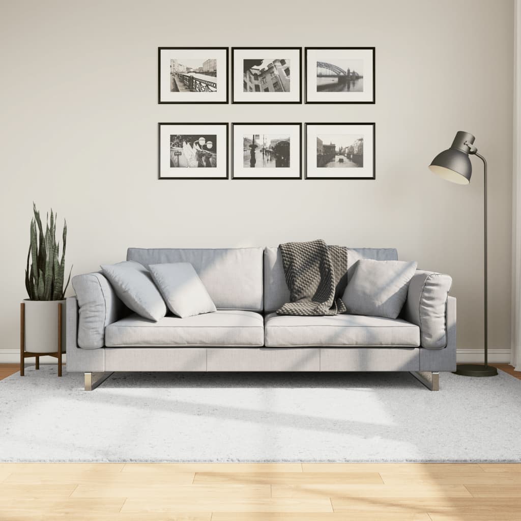 Vloerkleed OVIEDO laagpolig 160x230 cm grijs is nu te koop bij PeponiXL, paradijselijk wonen!