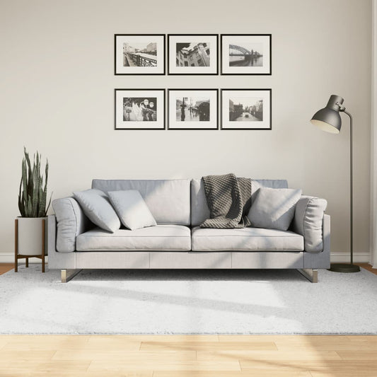 Vloerkleed OVIEDO laagpolig 160x230 cm grijs is nu te koop bij PeponiXL, paradijselijk wonen!