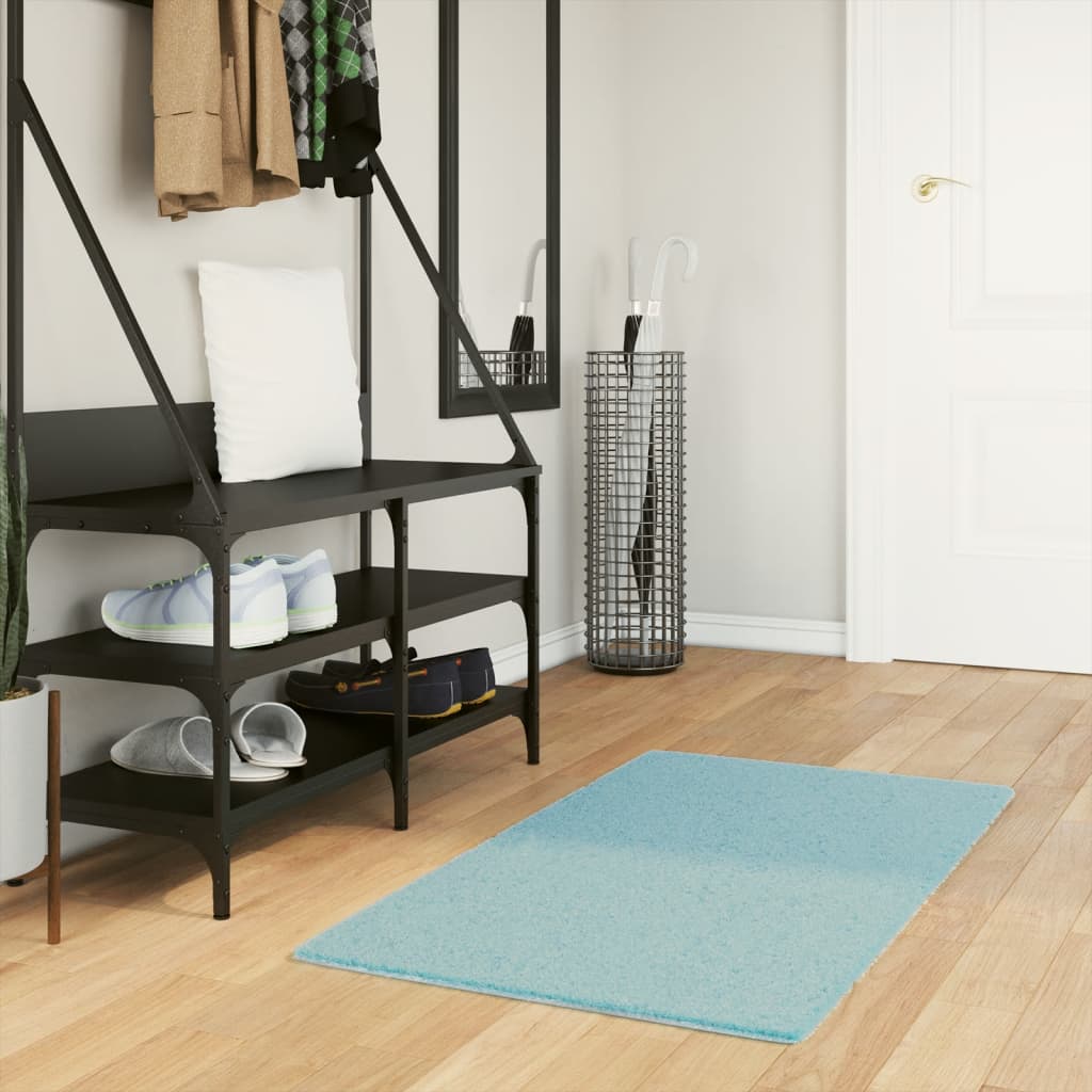 Vloerkleed OVIEDO laagpolig 60x110 cm groen is nu te koop bij PeponiXL, paradijselijk wonen!
