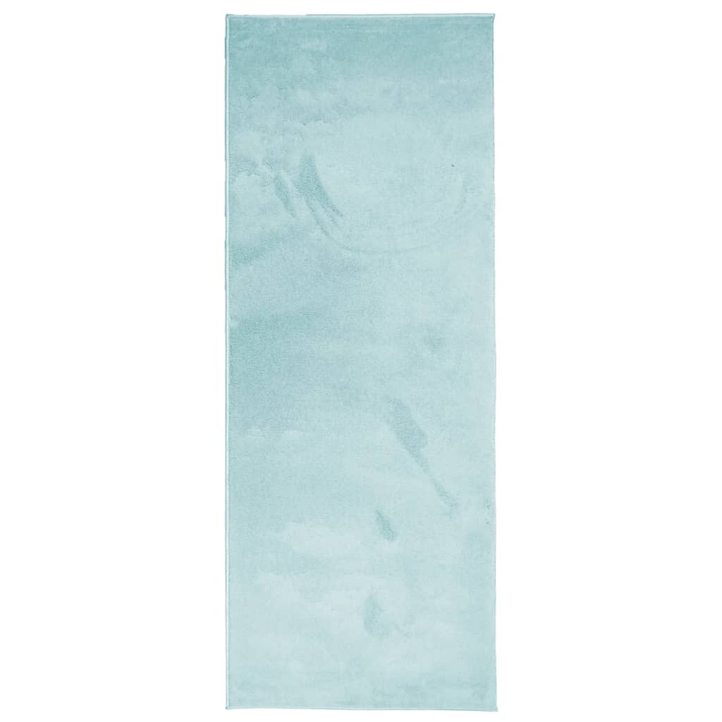 Vloerkleed OVIEDO laagpolig 80x200 cm groen is nu te koop bij PeponiXL, paradijselijk wonen!