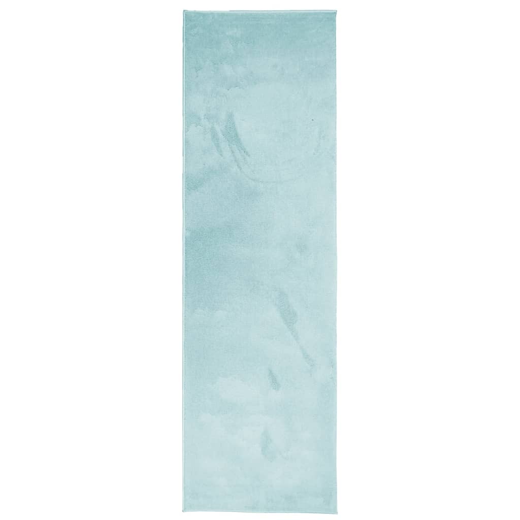 Vloerkleed OVIEDO laagpolig 80x250 cm groen is nu te koop bij PeponiXL, paradijselijk wonen!