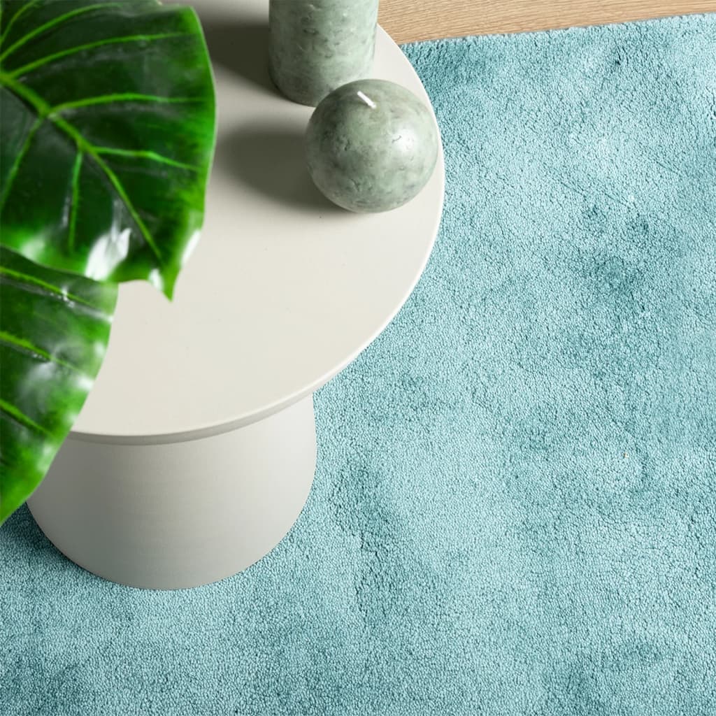 Vloerkleed OVIEDO laagpolig 80x250 cm groen is nu te koop bij PeponiXL, paradijselijk wonen!