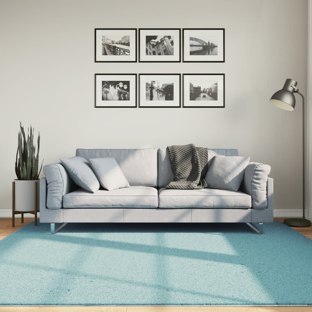 Vloerkleed OVIEDO laagpolig 200x200 cm groen is nu te koop bij PeponiXL, paradijselijk wonen!