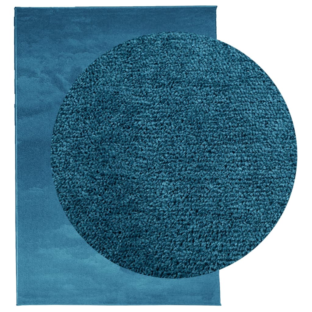 Vloerkleed OVIEDO laagpolig 160x230 cm turquoise is nu te koop bij PeponiXL, paradijselijk wonen!