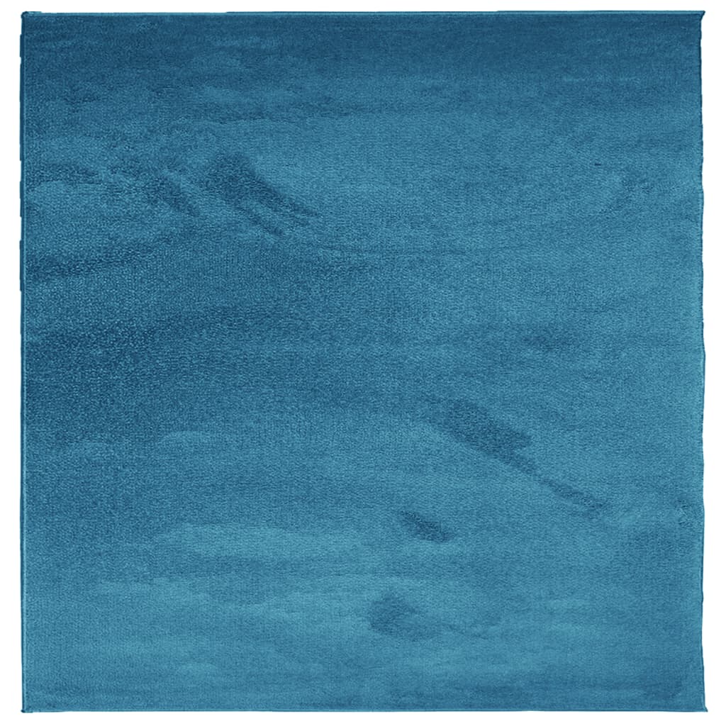 Vloerkleed OVIEDO laagpolig 200x200 cm turquoise is nu te koop bij PeponiXL, paradijselijk wonen!