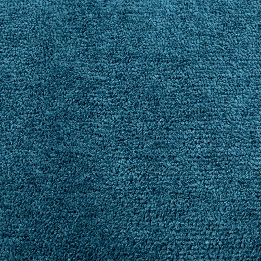 Vloerkleed OVIEDO laagpolig 200x200 cm turquoise is nu te koop bij PeponiXL, paradijselijk wonen!