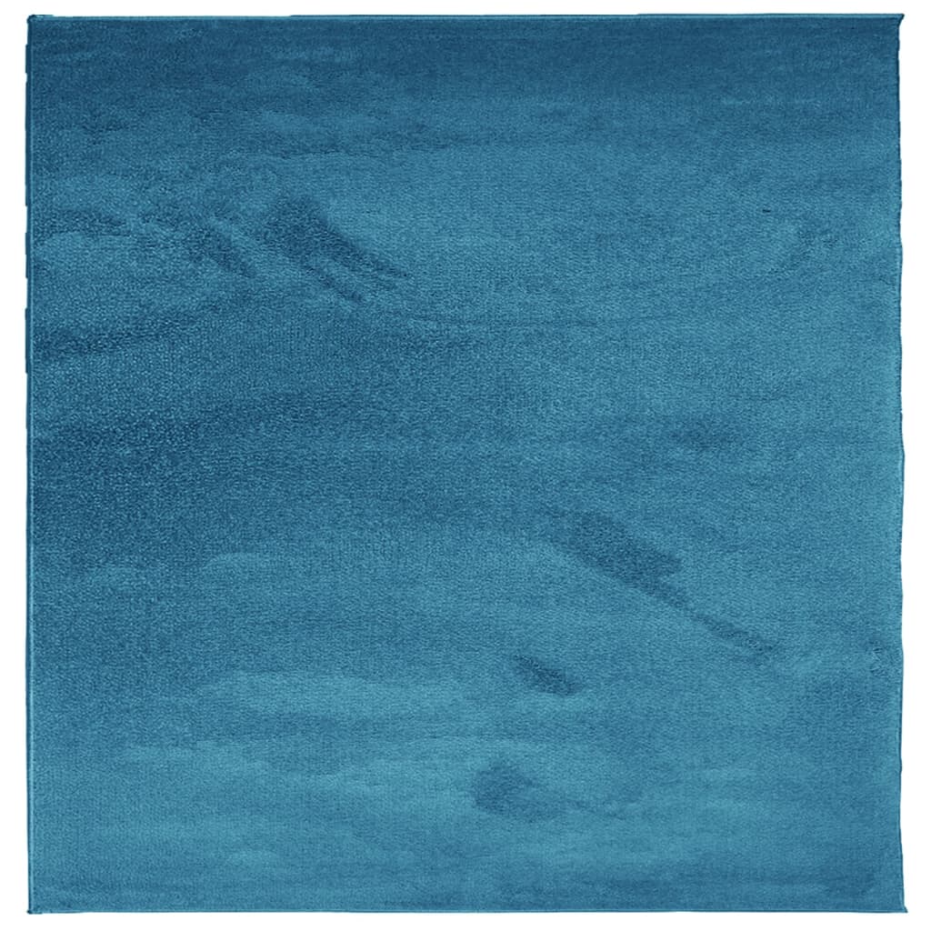 Vloerkleed OVIEDO laagpolig 240x240 cm turquoise is nu te koop bij PeponiXL, paradijselijk wonen!