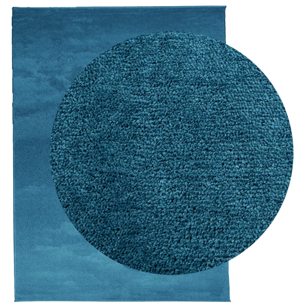 Vloerkleed OVIEDO laagpolig 240x340 cm turquoise is nu te koop bij PeponiXL, paradijselijk wonen!