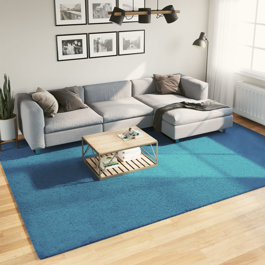 Vloerkleed OVIEDO laagpolig 240x340 cm turquoise is nu te koop bij PeponiXL, paradijselijk wonen!