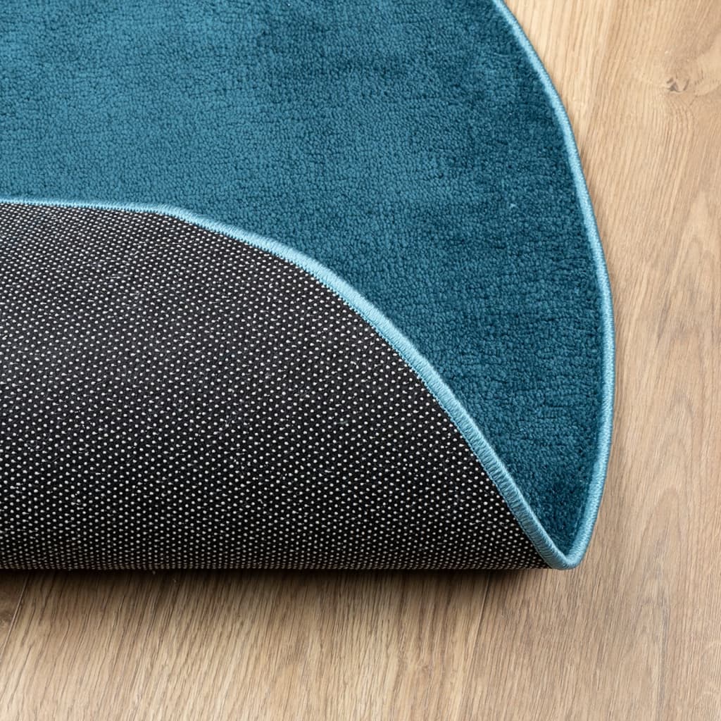 Vloerkleed OVIEDO laagpolig Ø 120 cm turquoise is nu te koop bij PeponiXL, paradijselijk wonen!