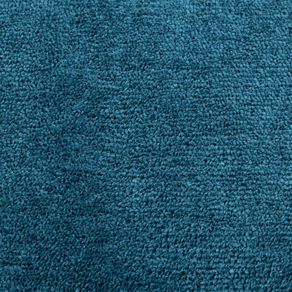 Vloerkleed OVIEDO laagpolig Ø 120 cm turquoise is nu te koop bij PeponiXL, paradijselijk wonen!