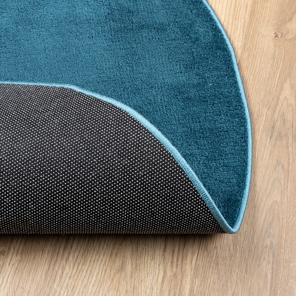 Vloerkleed OVIEDO laagpolig Ø 160 cm turquoise is nu te koop bij PeponiXL, paradijselijk wonen!