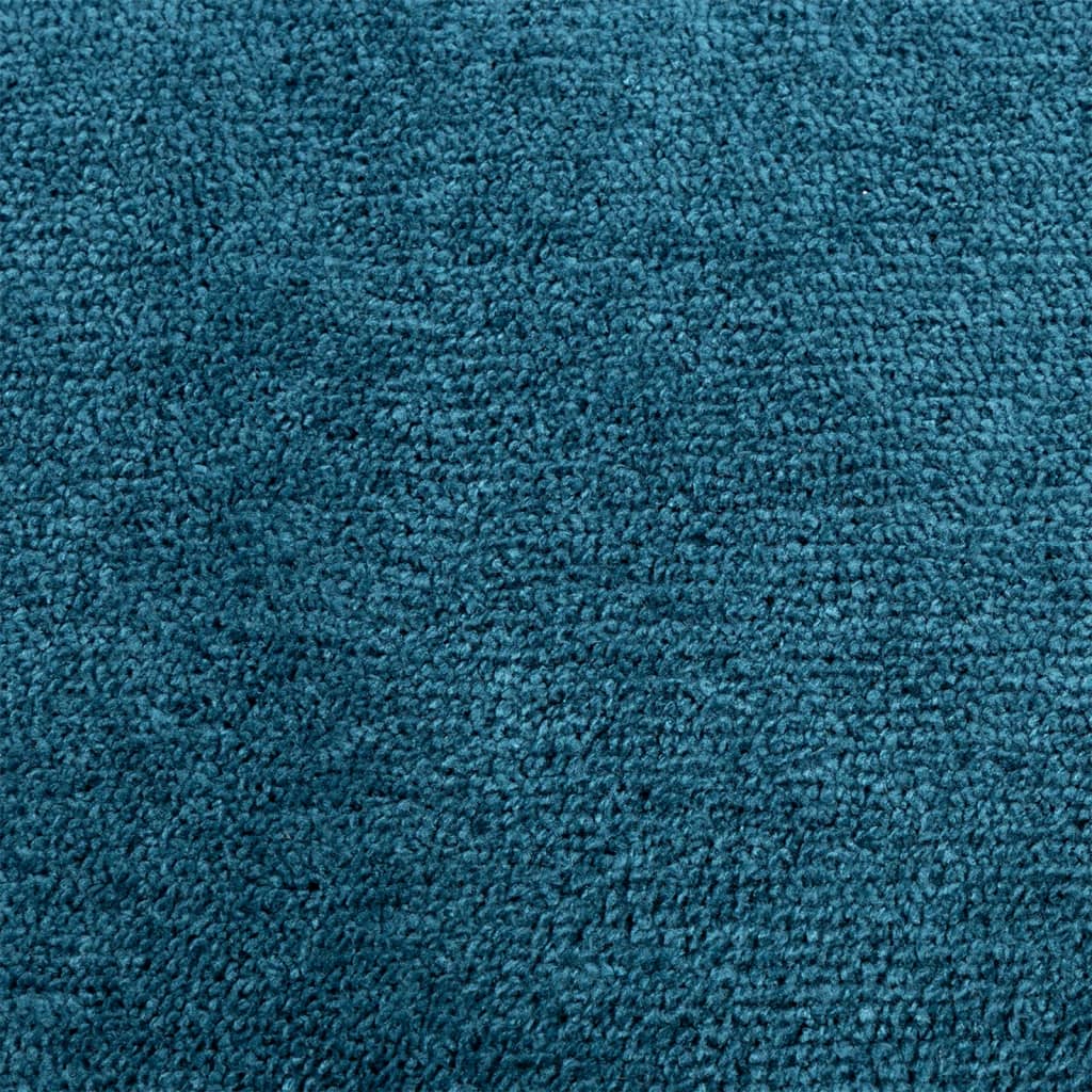 Vloerkleed OVIEDO laagpolig Ø 160 cm turquoise is nu te koop bij PeponiXL, paradijselijk wonen!