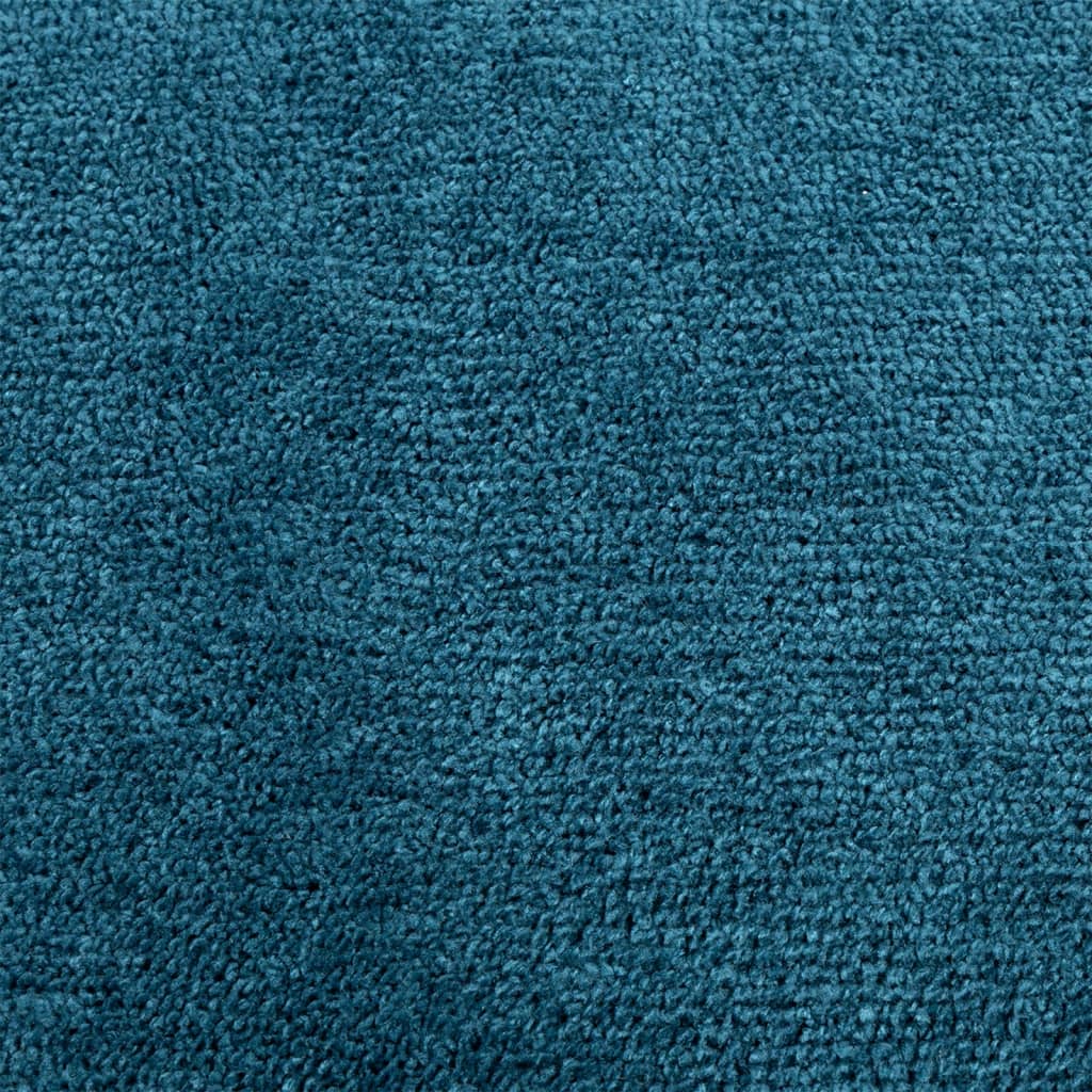 Vloerkleed OVIEDO laagpolig Ø 200 cm turquoise is nu te koop bij PeponiXL, paradijselijk wonen!