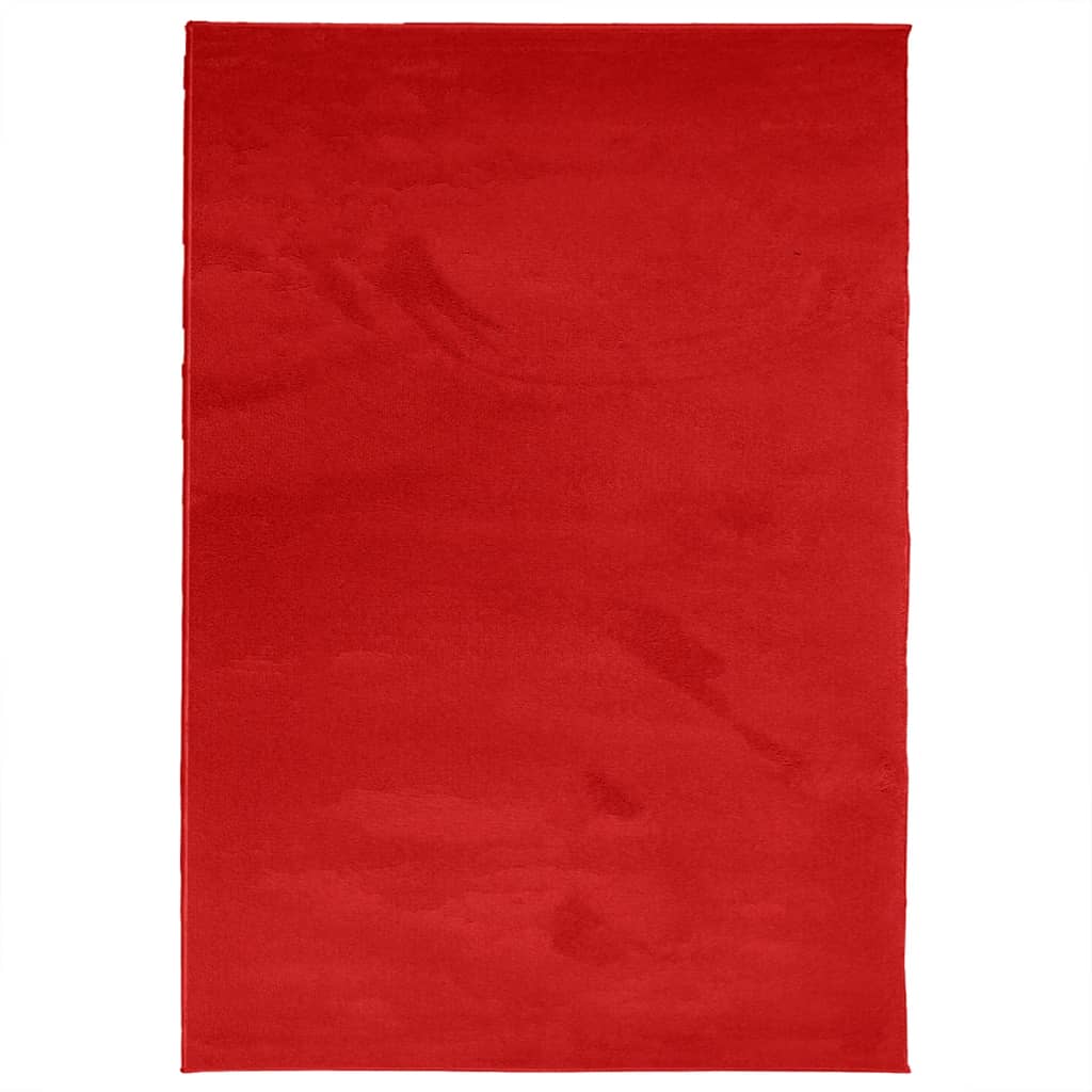 Vloerkleed OVIEDO laagpolig 160x230 cm rood is nu te koop bij PeponiXL, paradijselijk wonen!