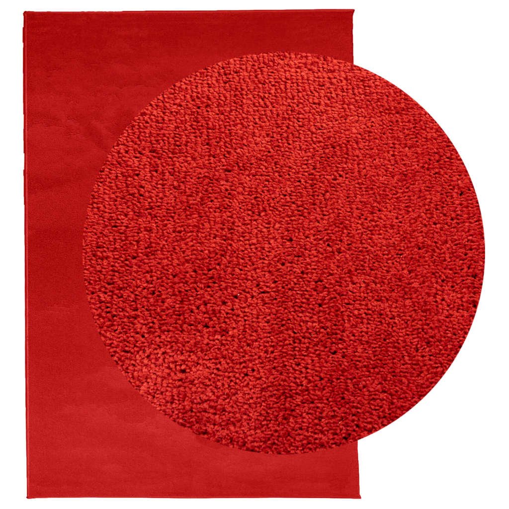 Vloerkleed OVIEDO laagpolig 160x230 cm rood is nu te koop bij PeponiXL, paradijselijk wonen!