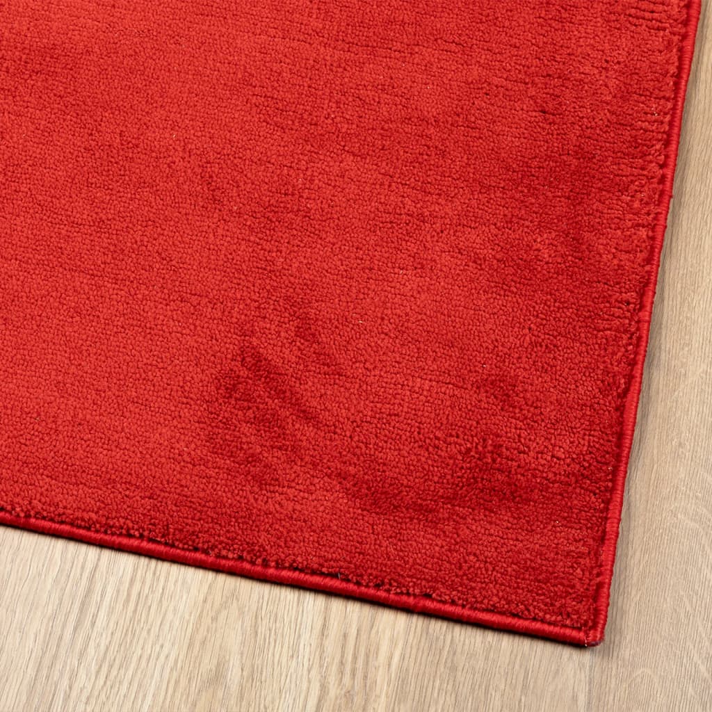 Vloerkleed OVIEDO laagpolig 160x230 cm rood is nu te koop bij PeponiXL, paradijselijk wonen!