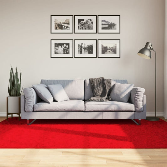 Vloerkleed OVIEDO laagpolig 160x230 cm rood is nu te koop bij PeponiXL, paradijselijk wonen!