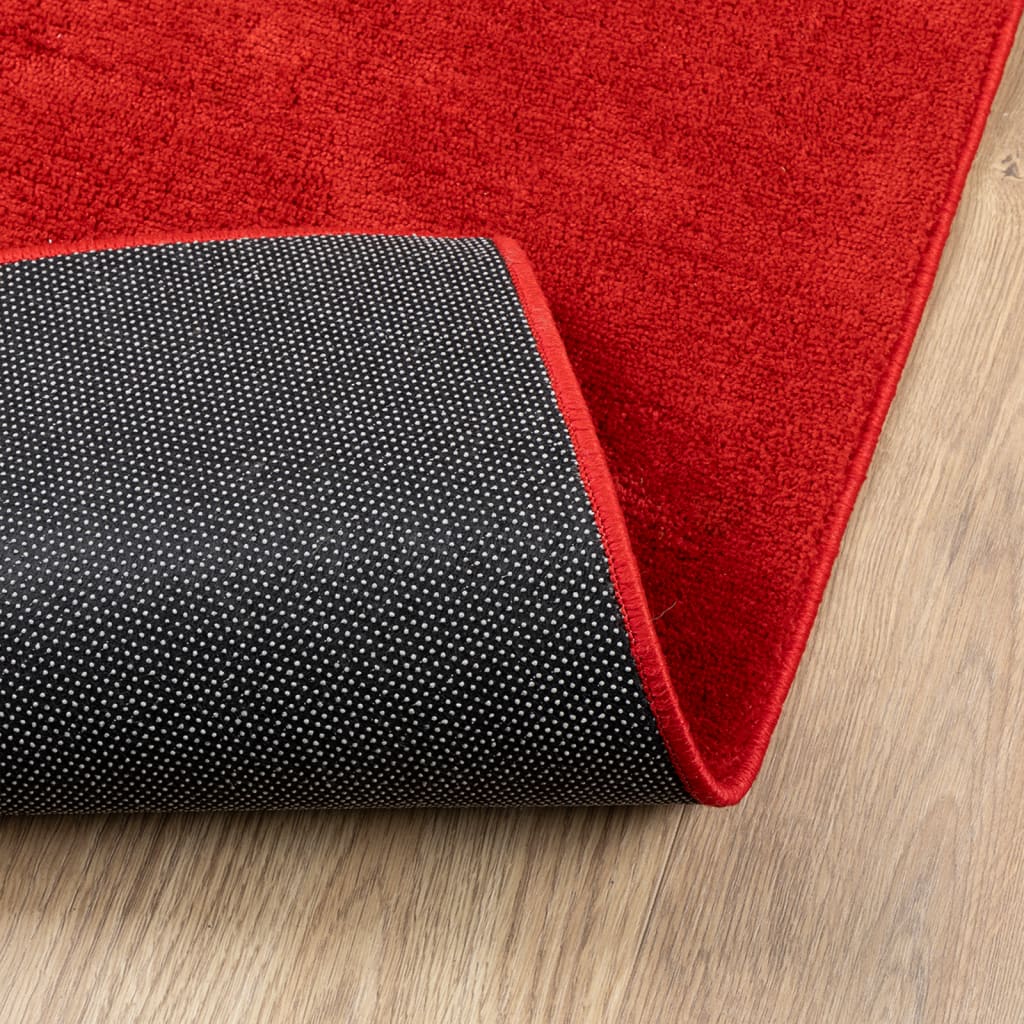 Vloerkleed OVIEDO laagpolig 200x280 cm rood is nu te koop bij PeponiXL, paradijselijk wonen!
