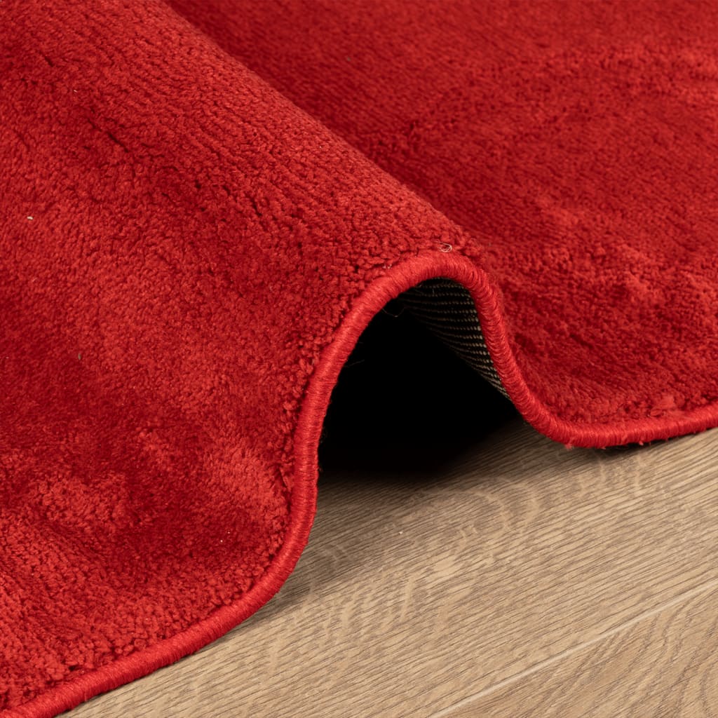 Vloerkleed OVIEDO laagpolig 200x280 cm rood is nu te koop bij PeponiXL, paradijselijk wonen!