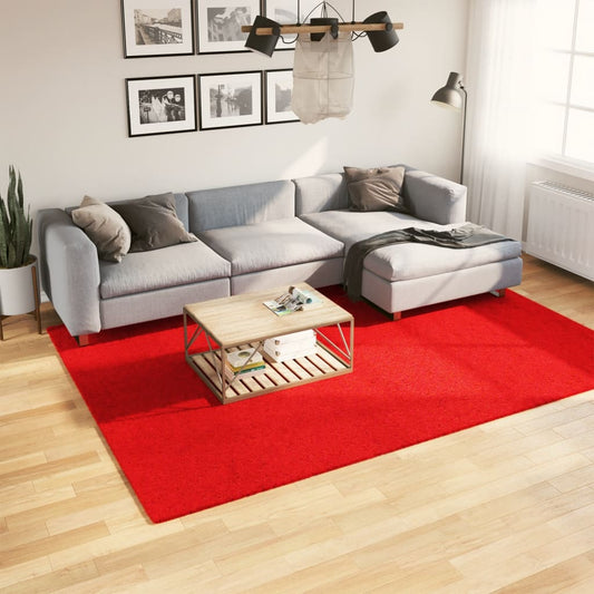 Vloerkleed OVIEDO laagpolig 200x280 cm rood is nu te koop bij PeponiXL, paradijselijk wonen!