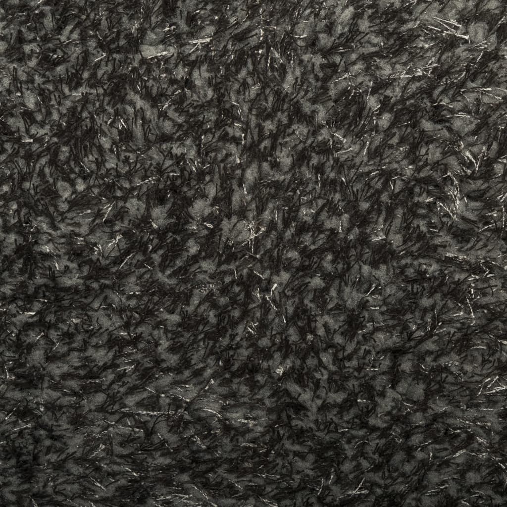 Vloerkleed ISTAN hoogpolig glanzend 140x200 cm antracietkleurig is nu te koop bij PeponiXL, paradijselijk wonen!