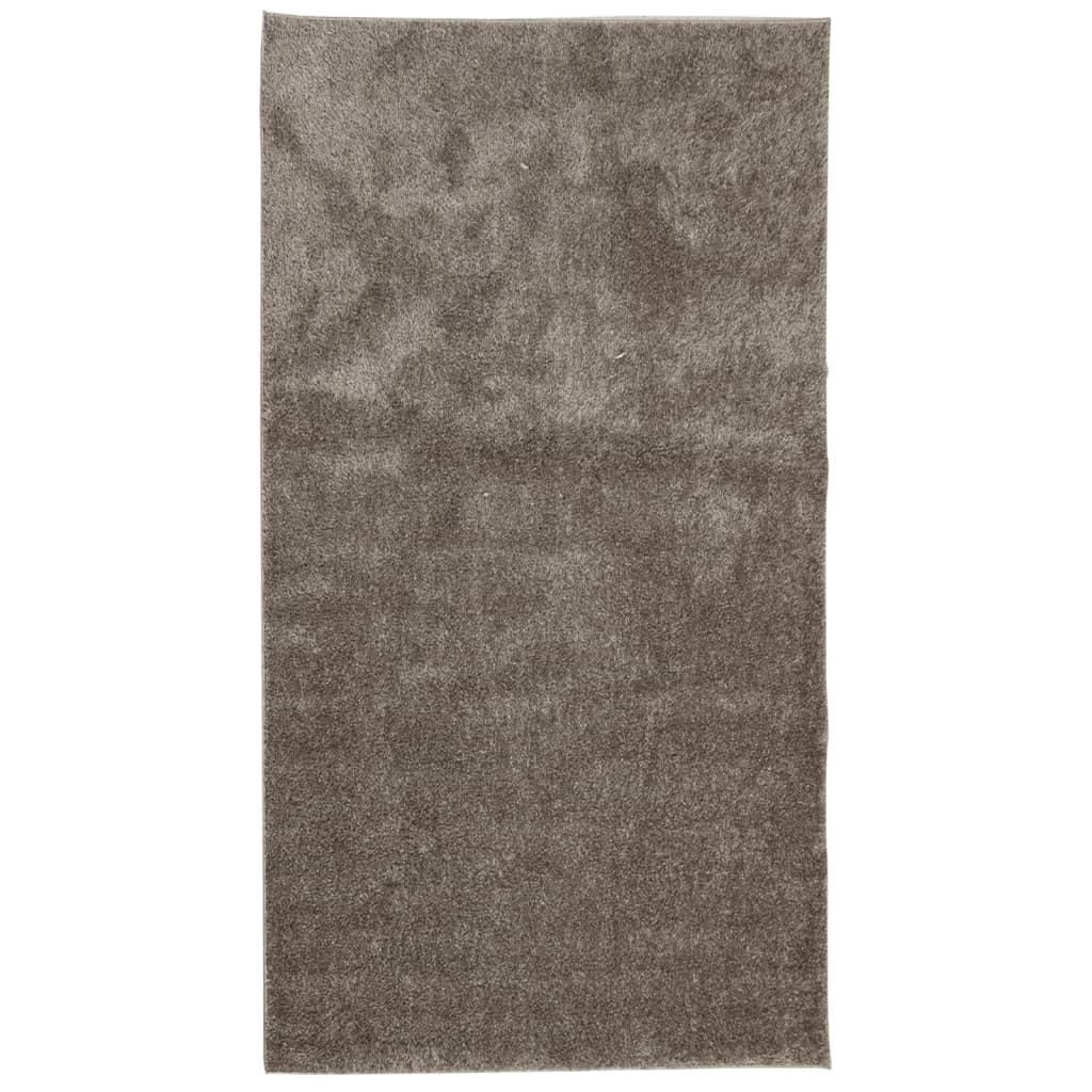 Vloerkleed ISTAN hoogpolig glanzend 80x150 cm grijs is nu te koop bij PeponiXL, paradijselijk wonen!