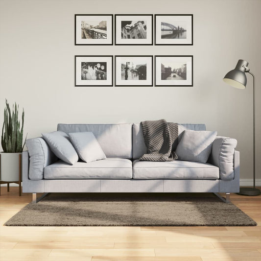 Vloerkleed ISTAN hoogpolig glanzend 80x150 cm grijs is nu te koop bij PeponiXL, paradijselijk wonen!