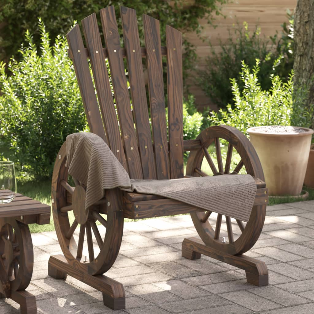 Tuinstoelen 4 st Adirondack massief vurenhout is nu te koop bij PeponiXL, paradijselijk wonen!