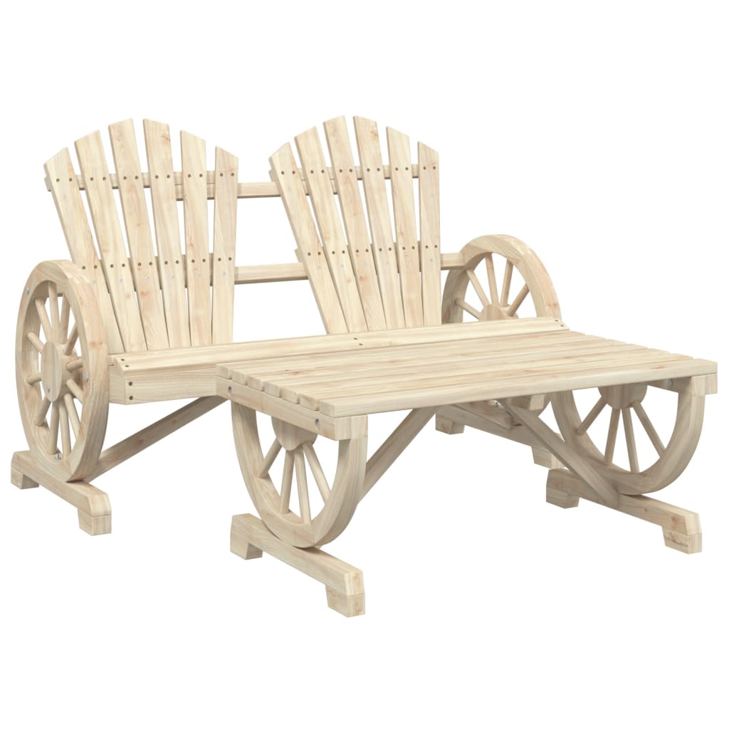 4-delige Loungeset massief vurenhout is nu te koop bij PeponiXL, paradijselijk wonen!